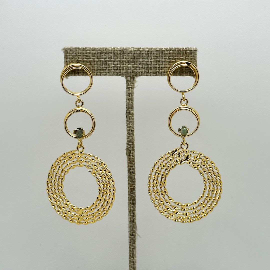 Spiral Esmeralda Earrings