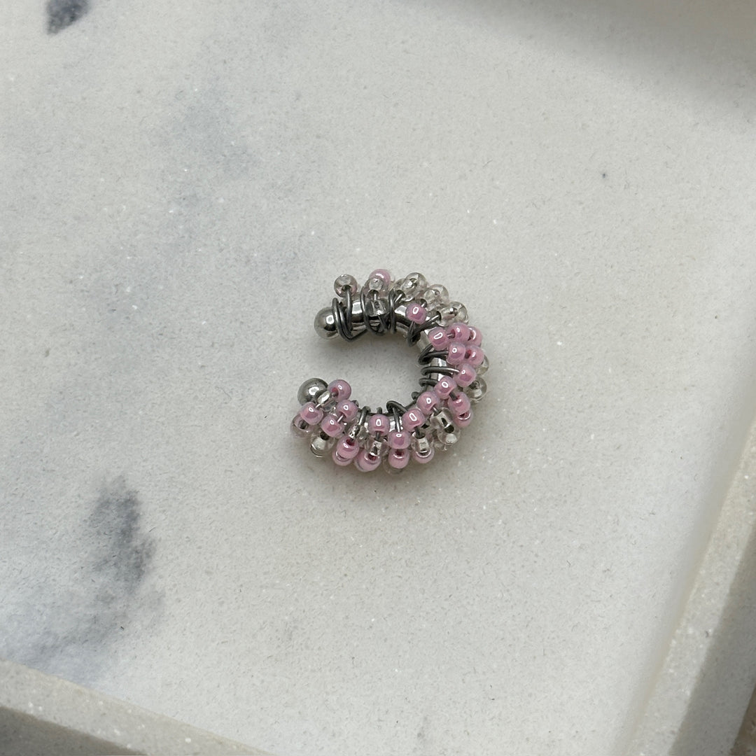 Kylie Grey & Pink Earcuff