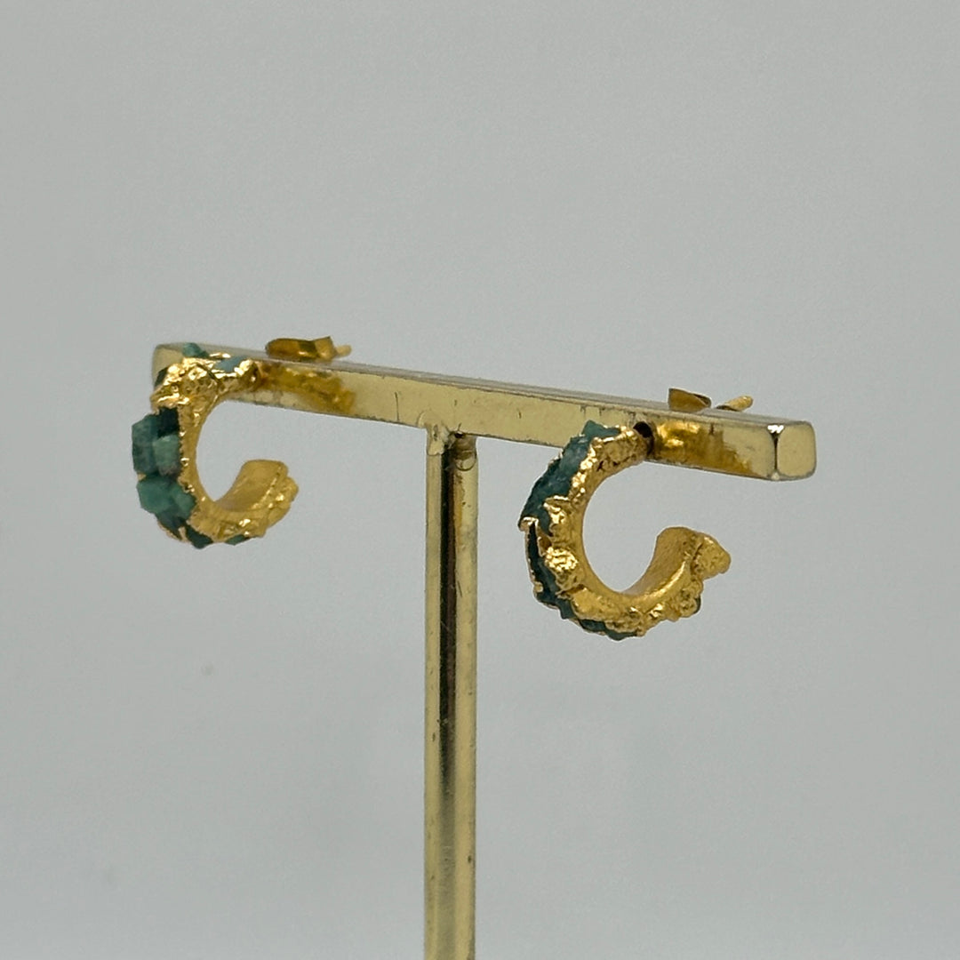 Monaco Esmeralda Small Hoops