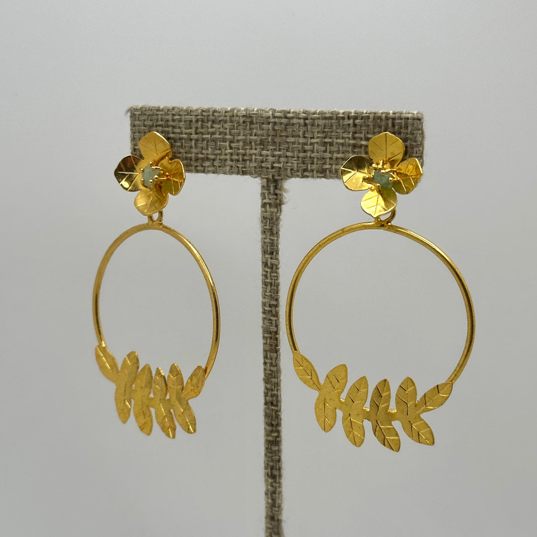 Flower Esmeralda Earrings