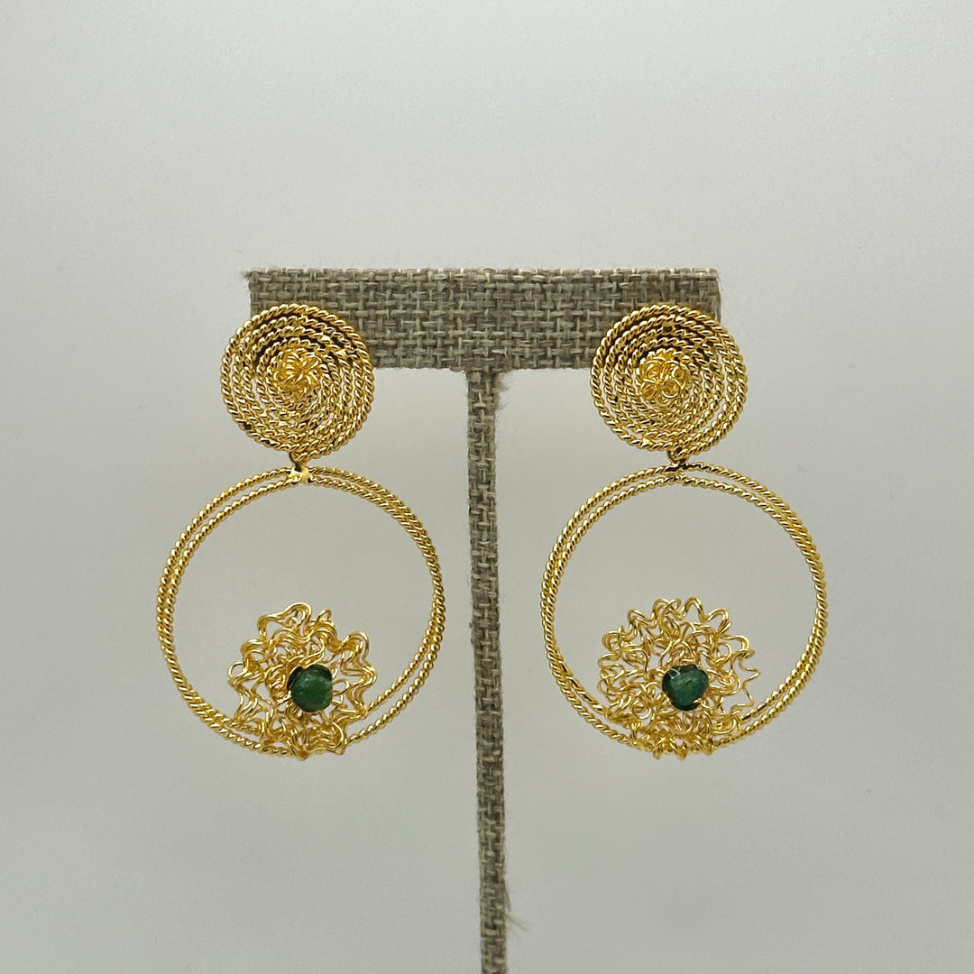 Tejido Esmeralda Earrings