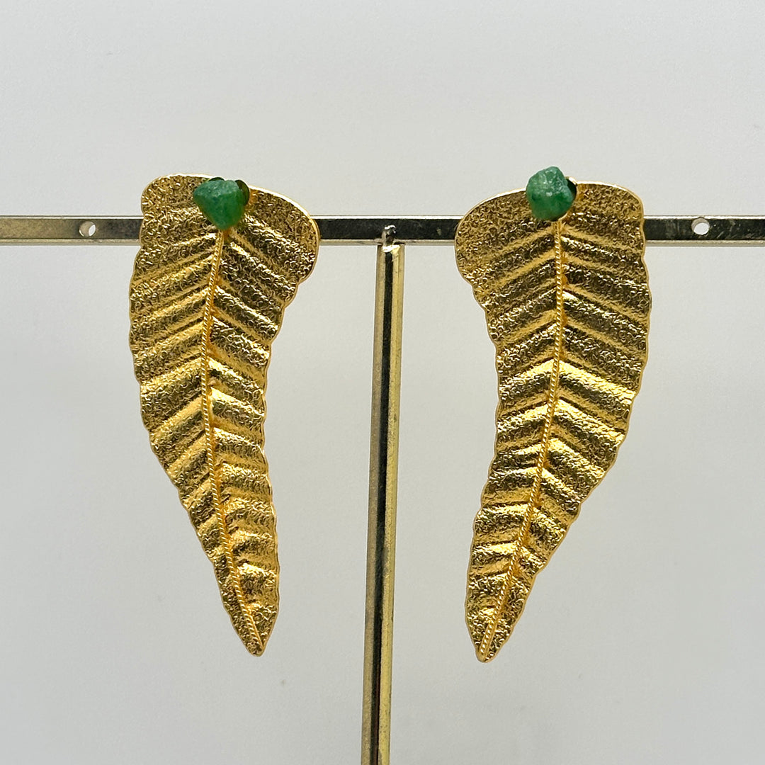 Hojas Esmeralda Earrings
