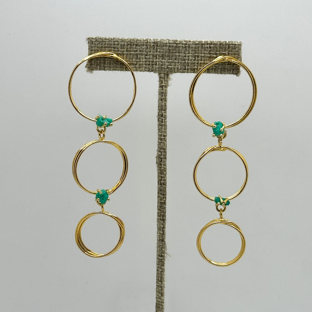 Trio Esmeralda Earrings