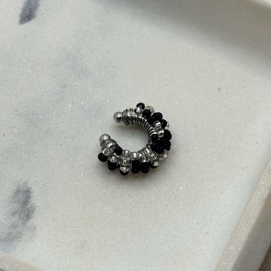 Kylie Grey & Black Earcuff