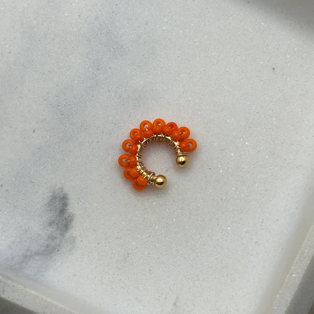 Sara Orange Earcuff