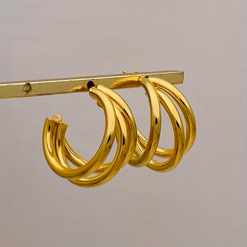 Trío Lines Earrings Large