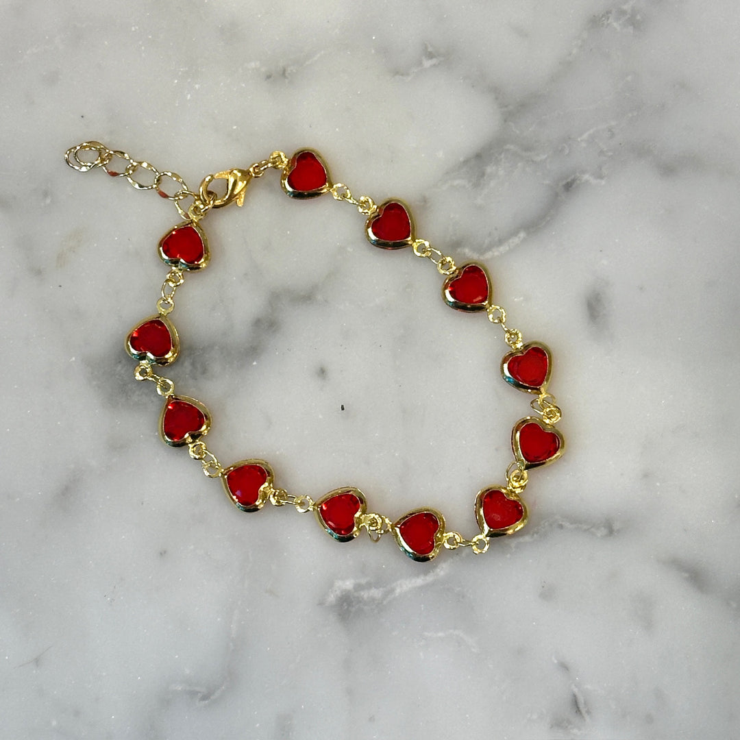 Red Hearts Bracelet