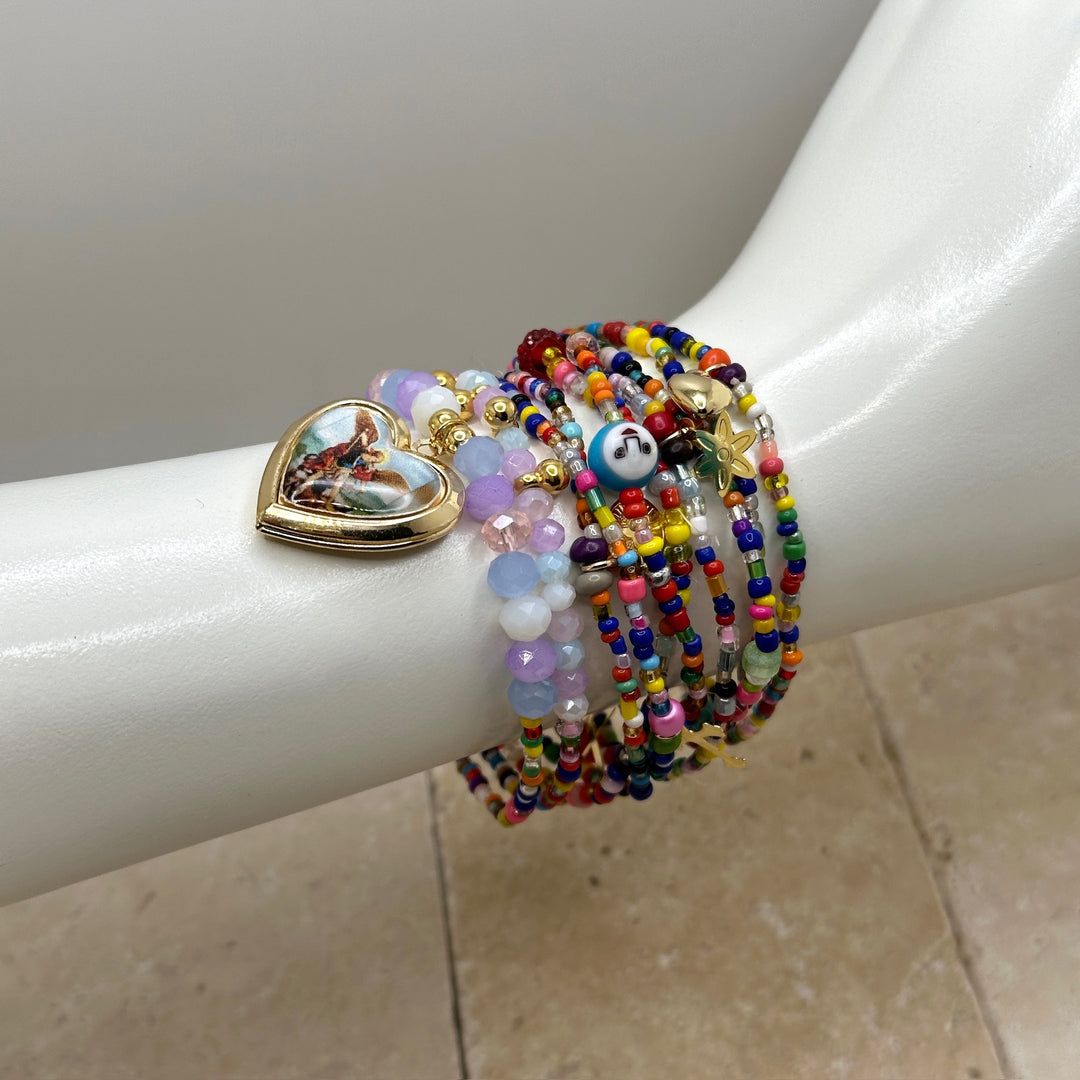 Colorful Heart Bracelets