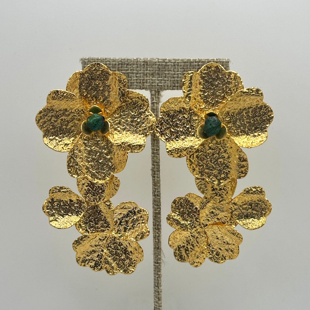 La Flor Esmeralda Earrings