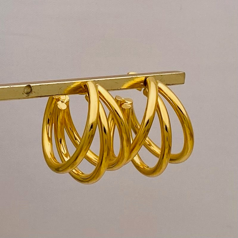 Trío Lines Earrings Large