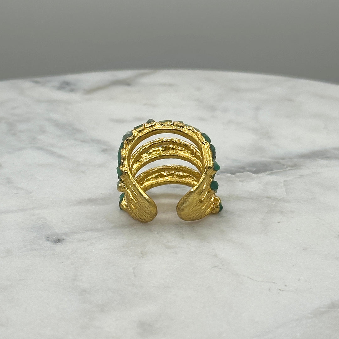 Zara Esmeralda Earcuff/Middle Ring