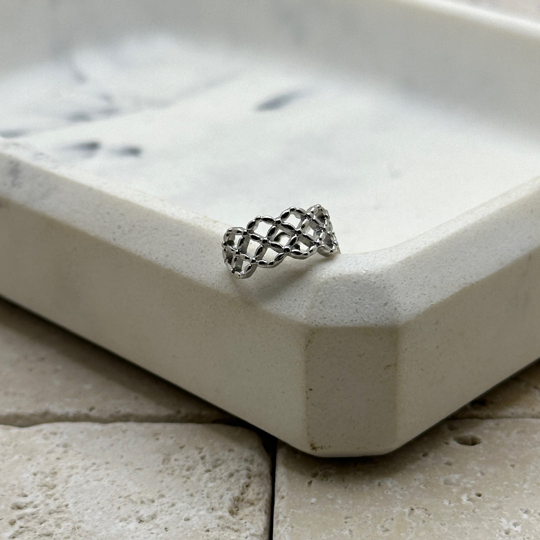 Tangled Silver Earcuff