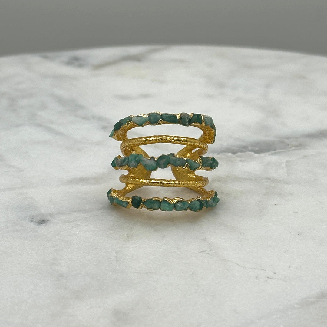 Zara Esmeralda Earcuff/Middle Ring