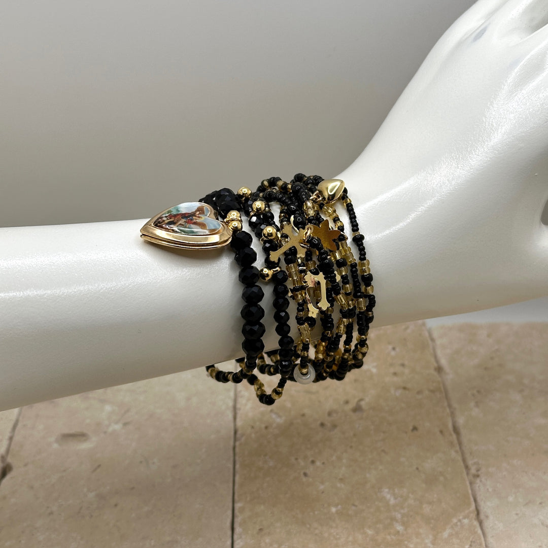 Black Heart Bracelets