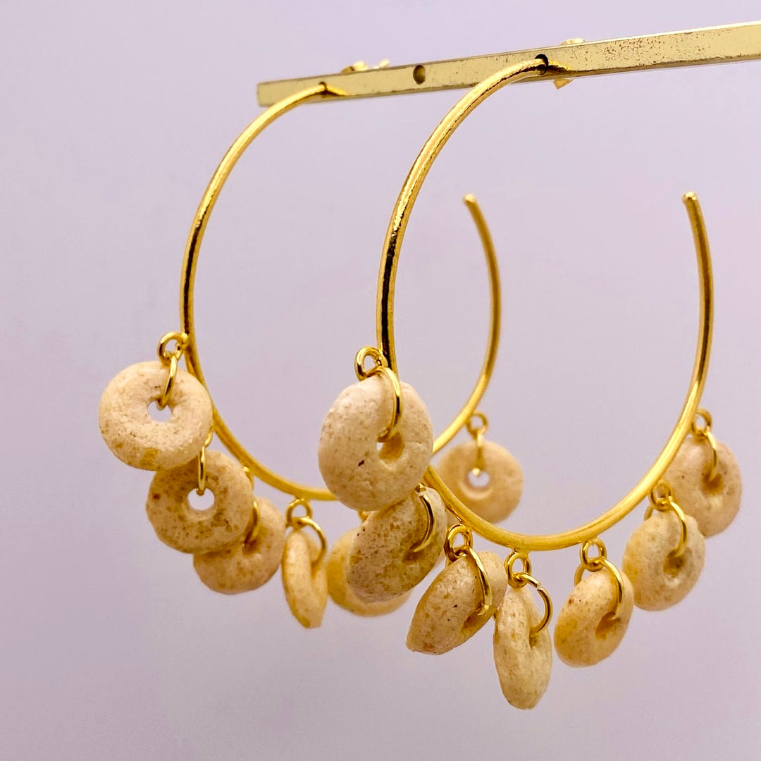 Creme African Hoops