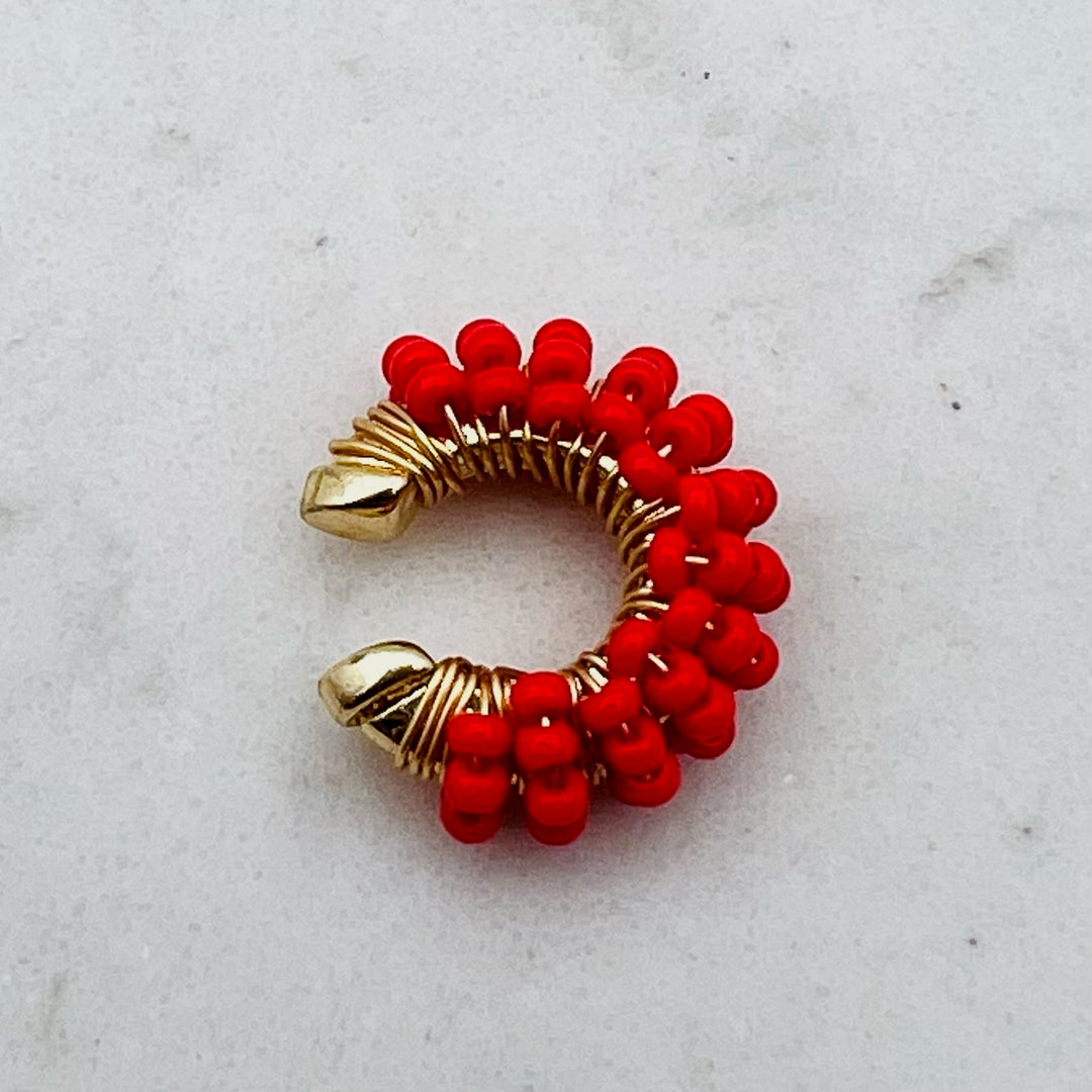 Lola Red Earcuff
