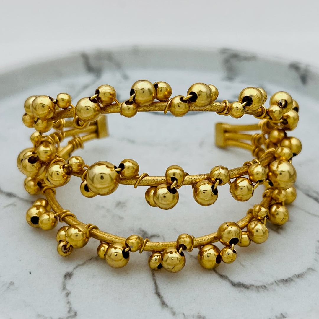 Gold Cuff Tejido