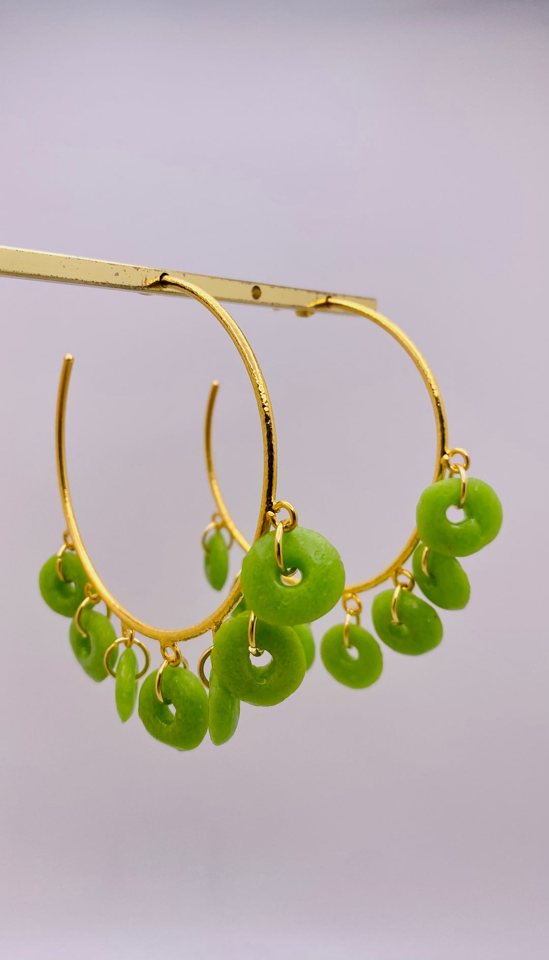 Lime African Hoops