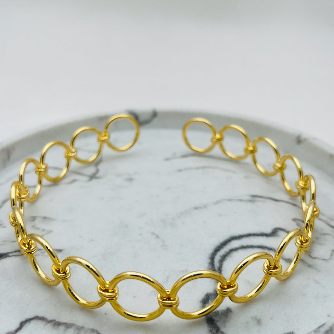 Gold Circles Choker