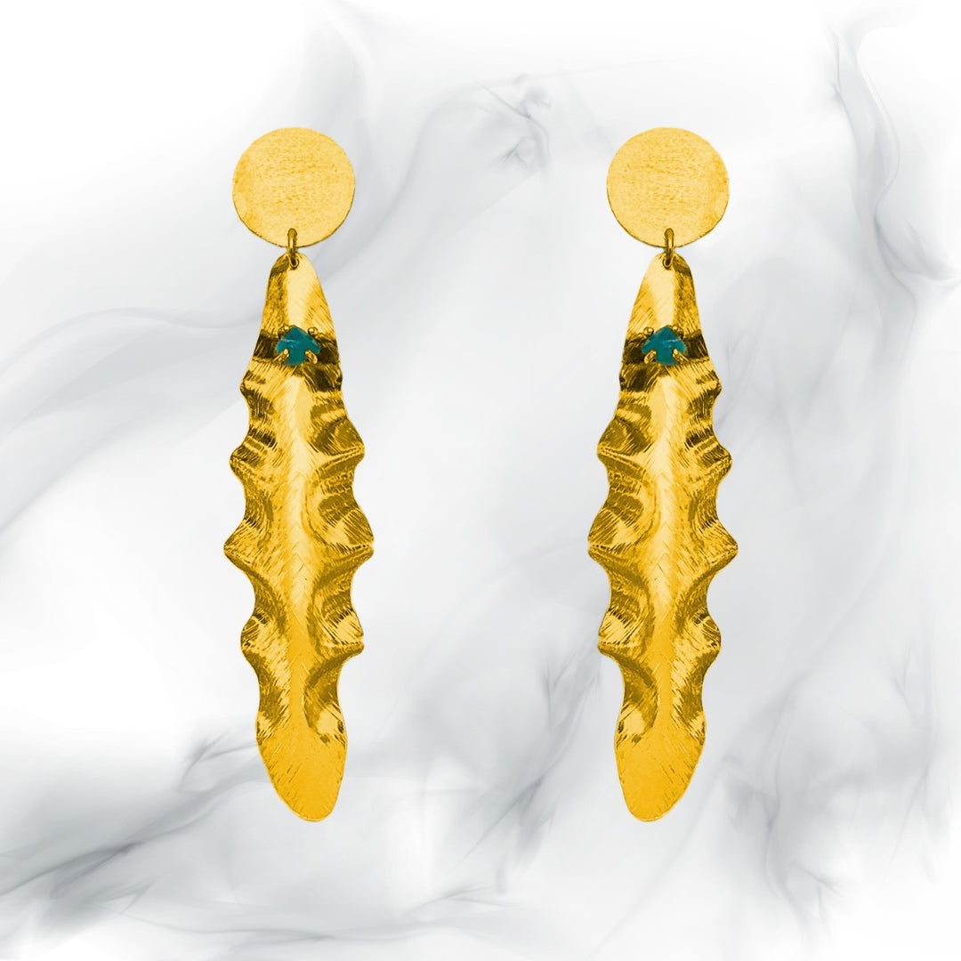 Leaf Esmeralda Earring