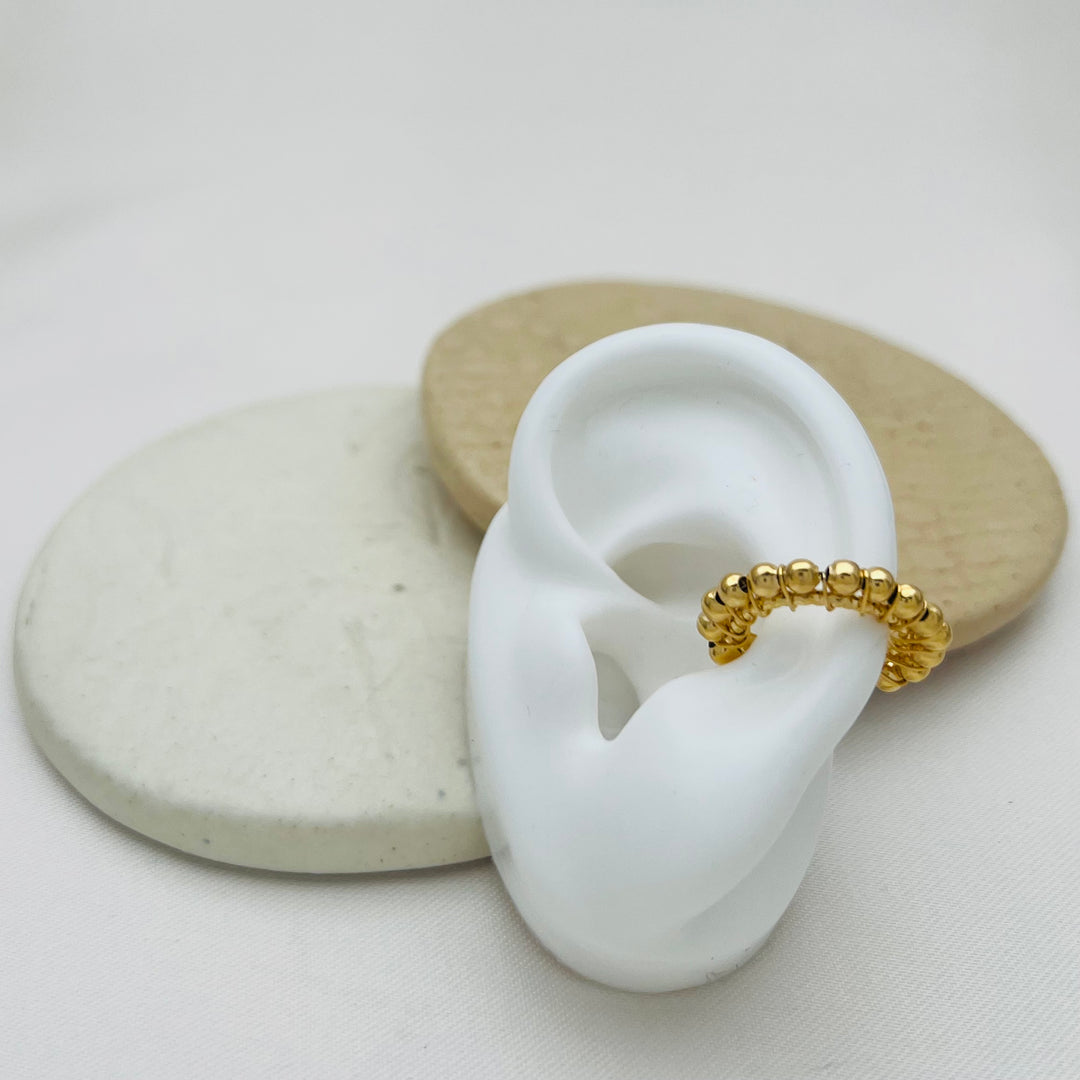 Gold Tejido Earcuff