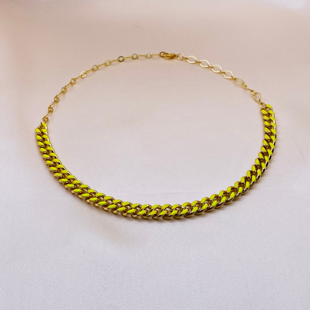 Yellow Neon Choker