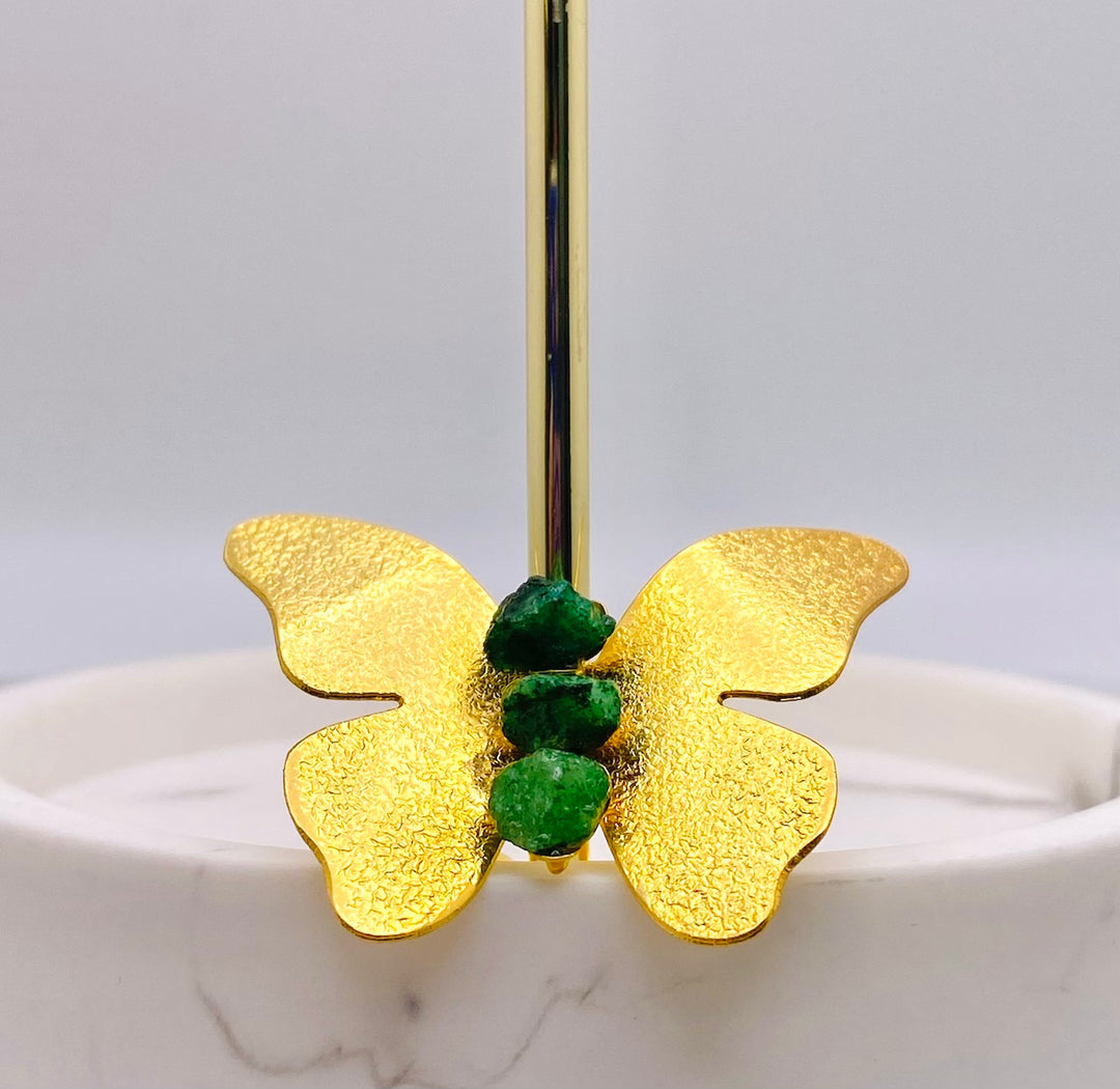 Mariposa Esmeralda Ring