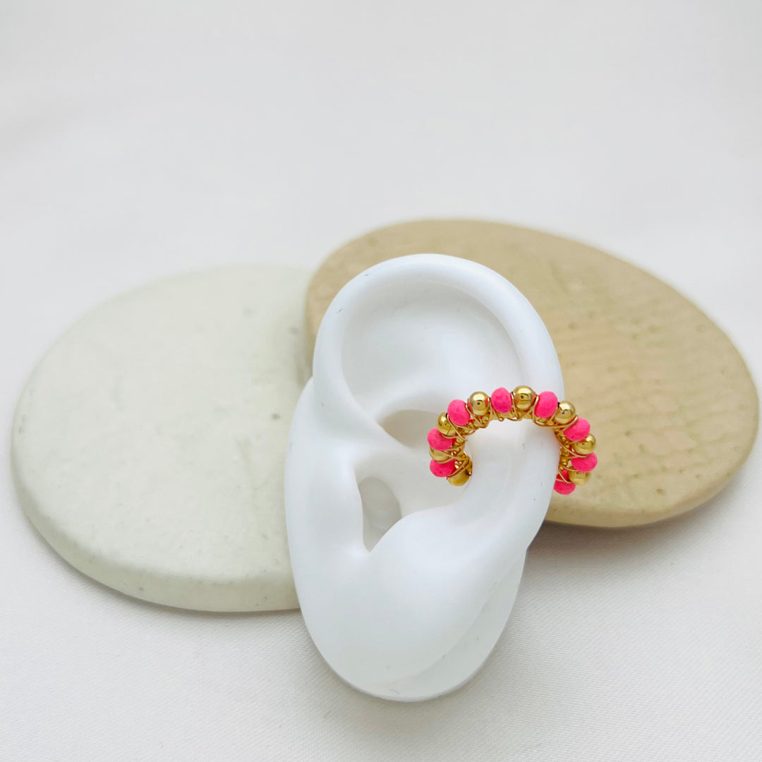 Pink Neon Earcuff