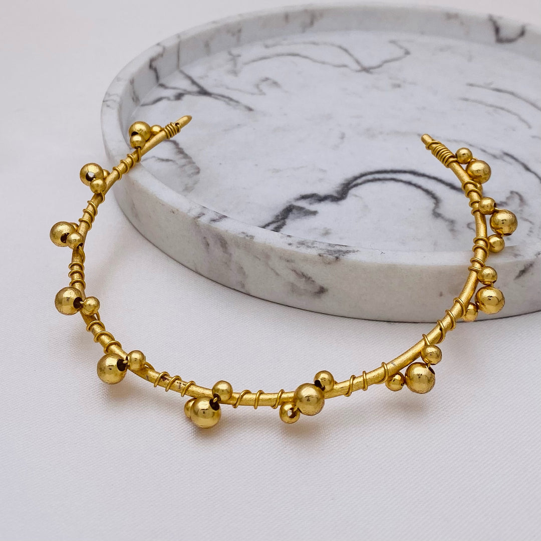 Gold Tejido Choker