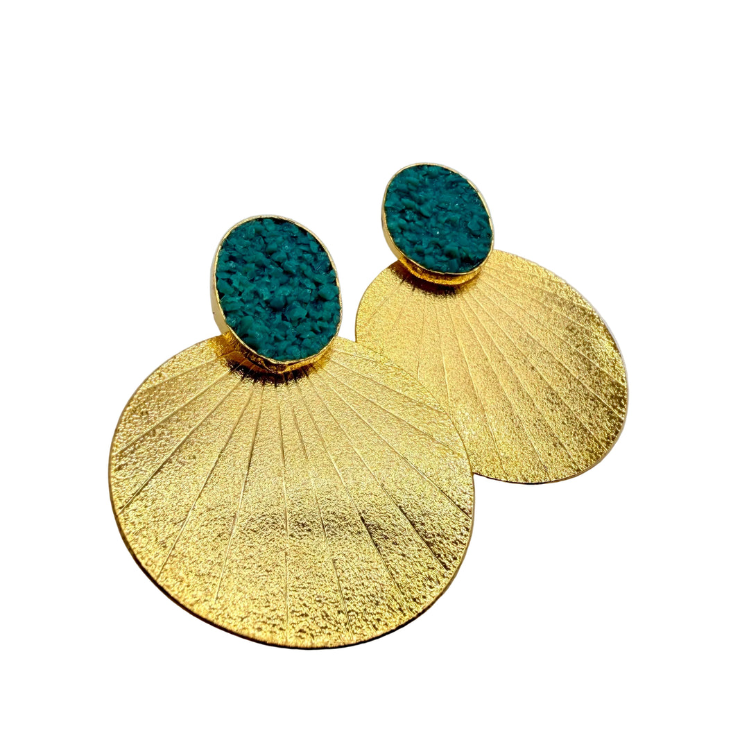 Turquoise glow earrings