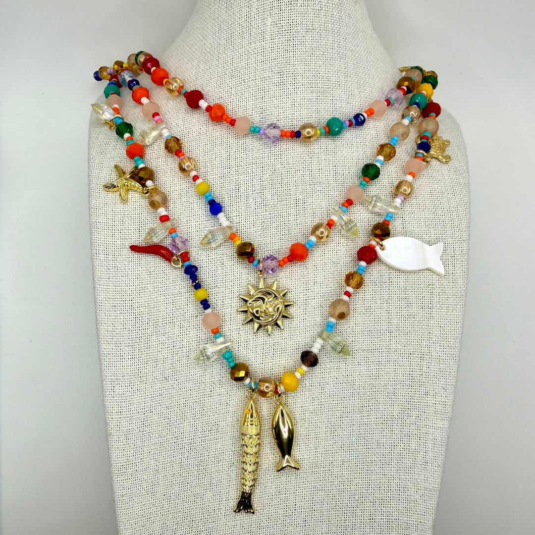Tropical tides necklace