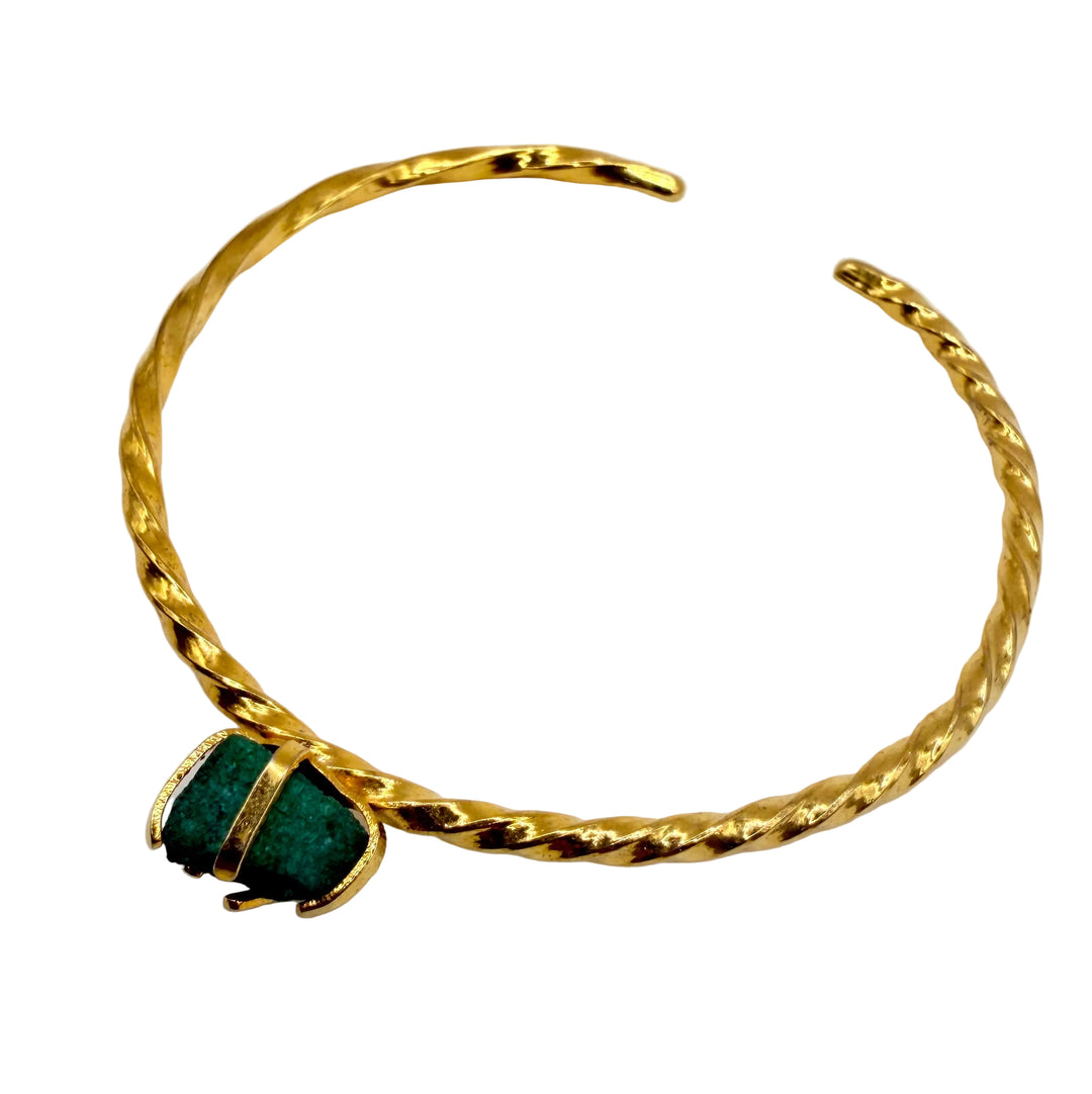 Twisted emerald Bracelet