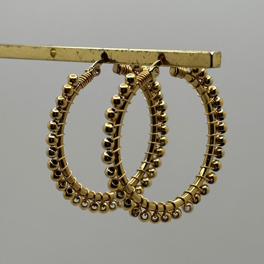 Tejido Gold Hoops L