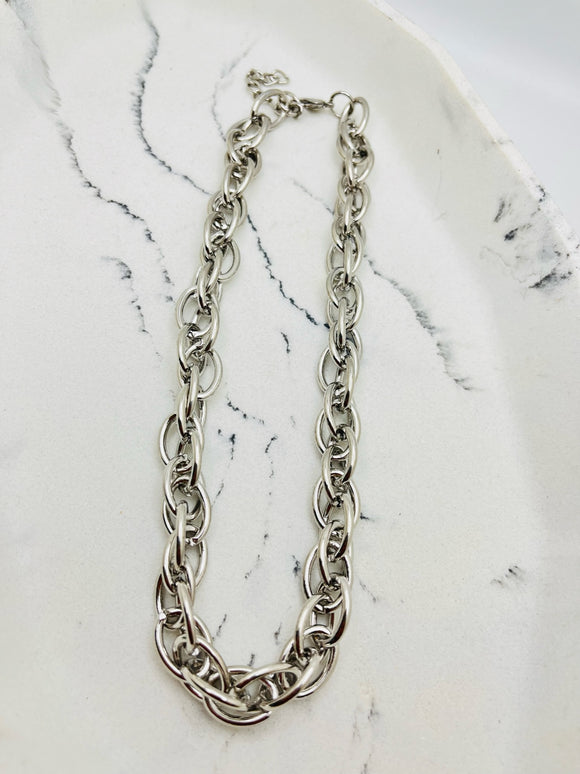 Silver Necklace D