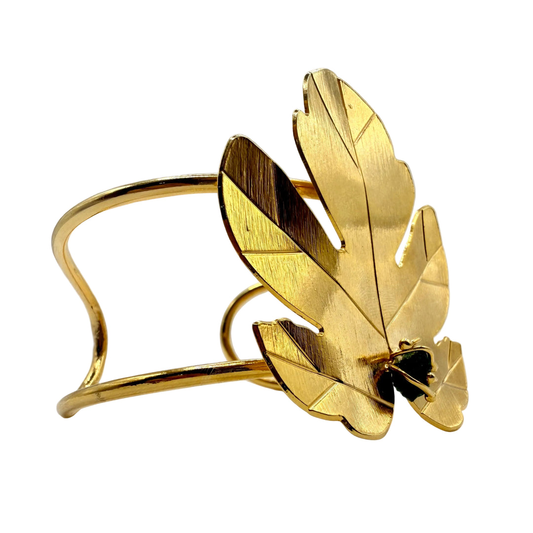 Emerald monstera Bracelet