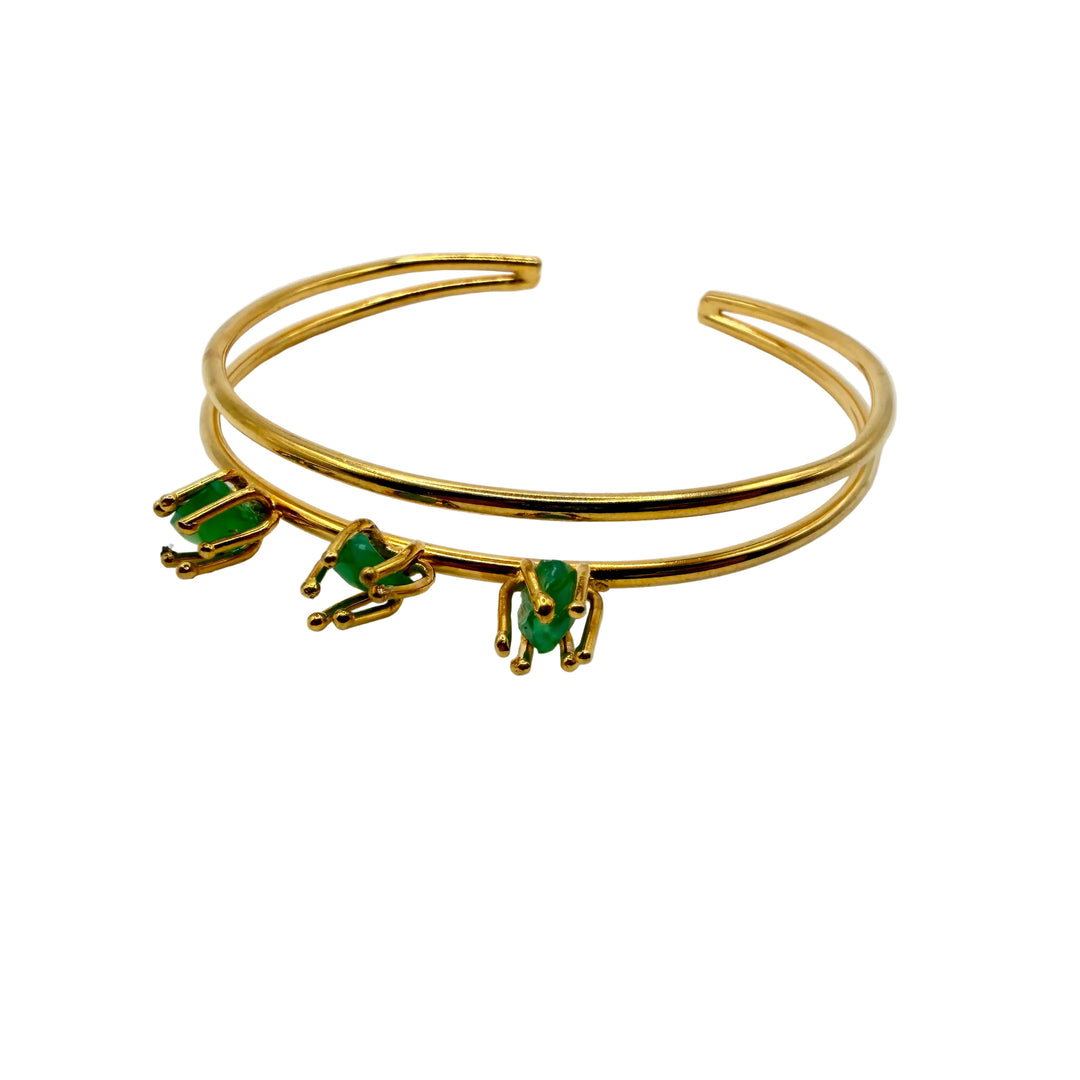 Triple emerald Bracelet