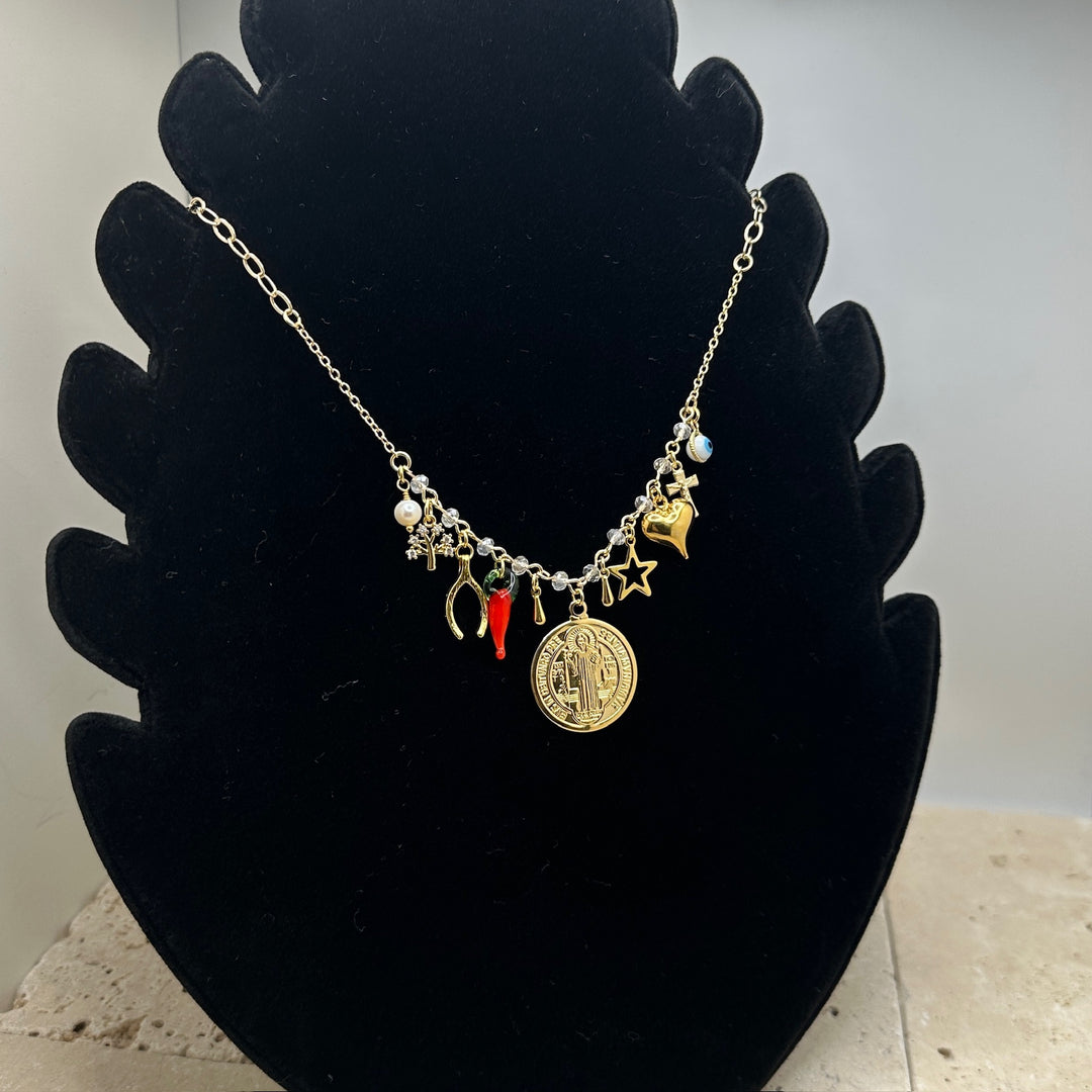 San Benito Chili Amulets Necklace