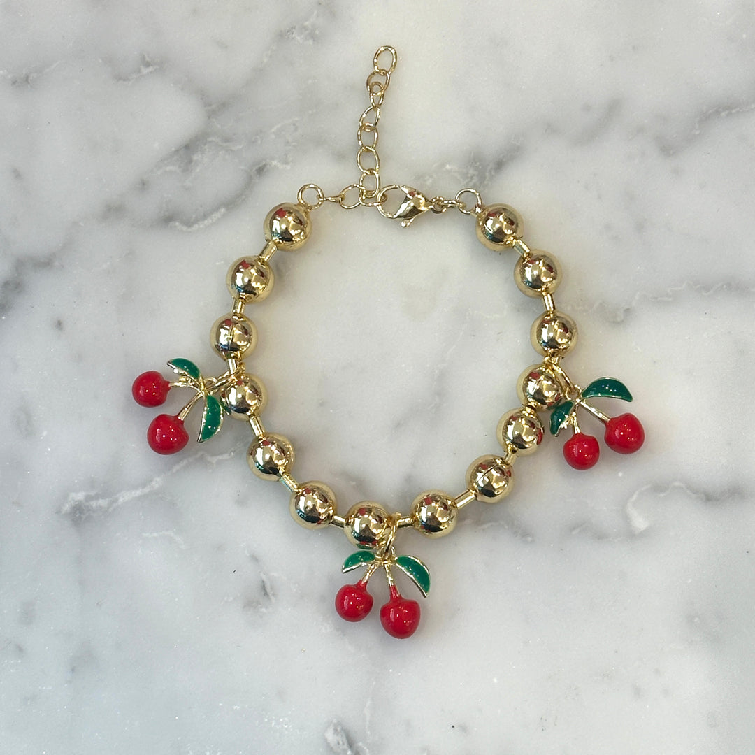 The Cherries Gold Bracelet