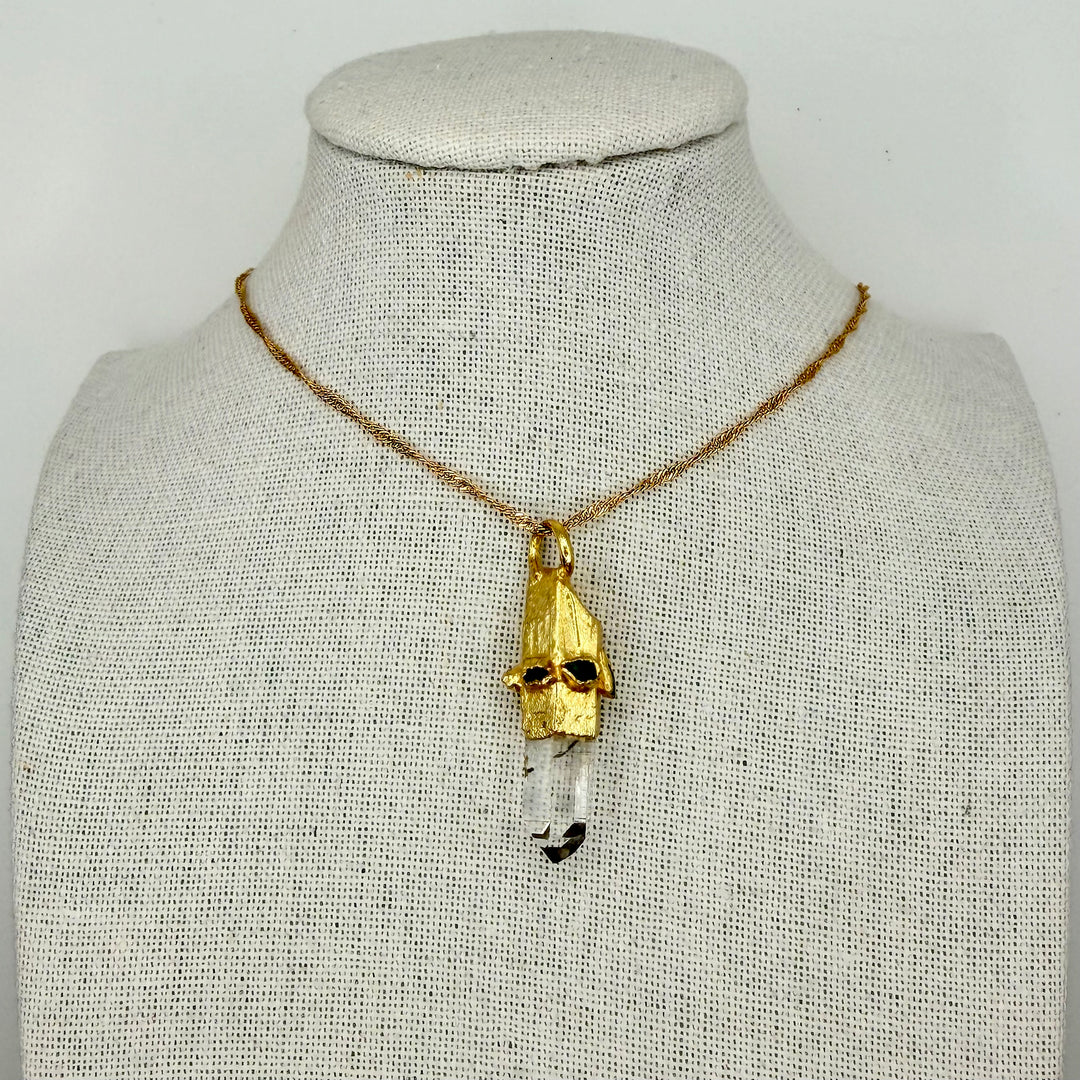 Emerald stone necklace