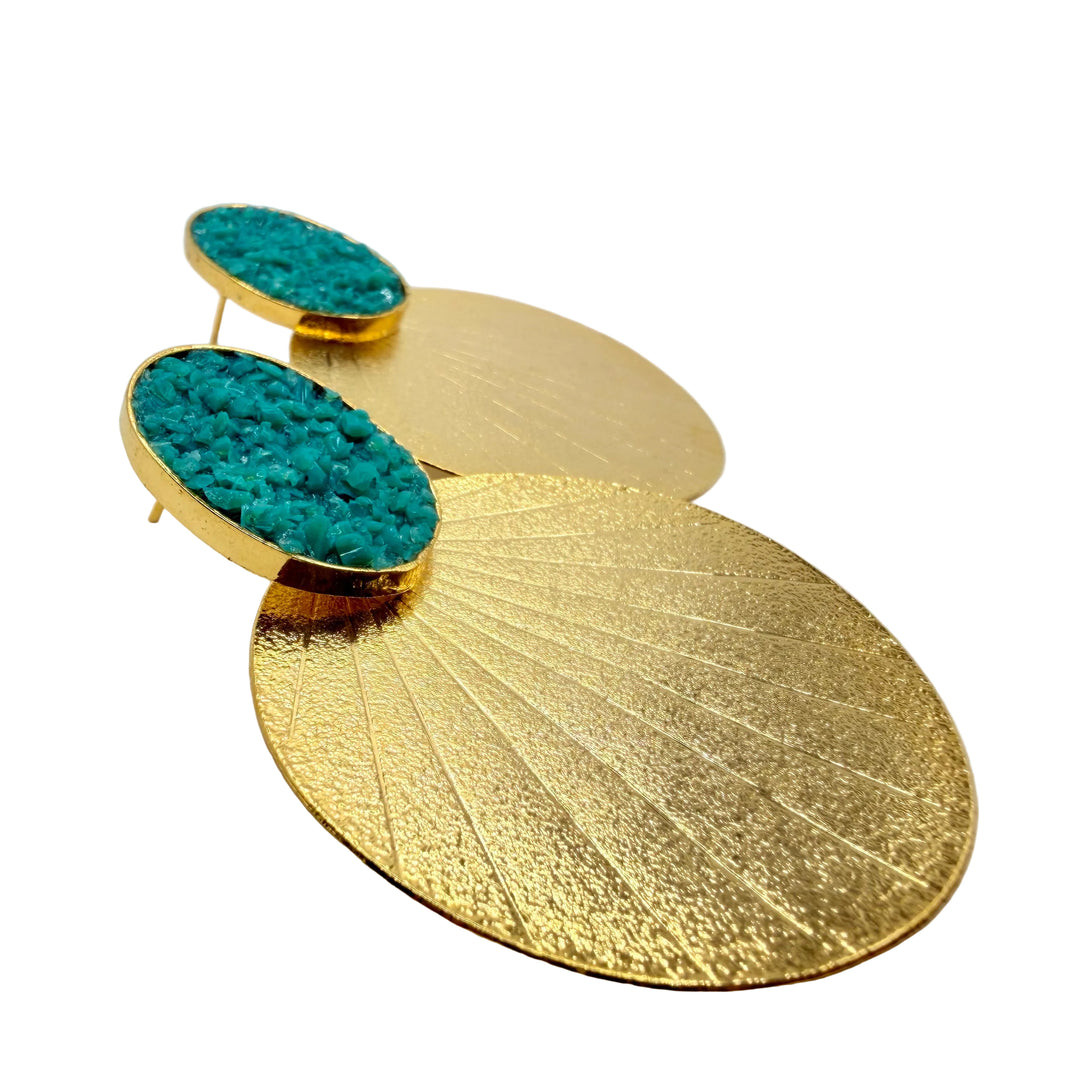 Turquoise glow earrings