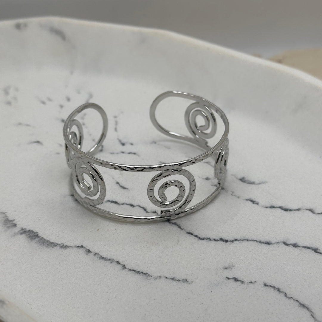 Spiral Silver Bracelet