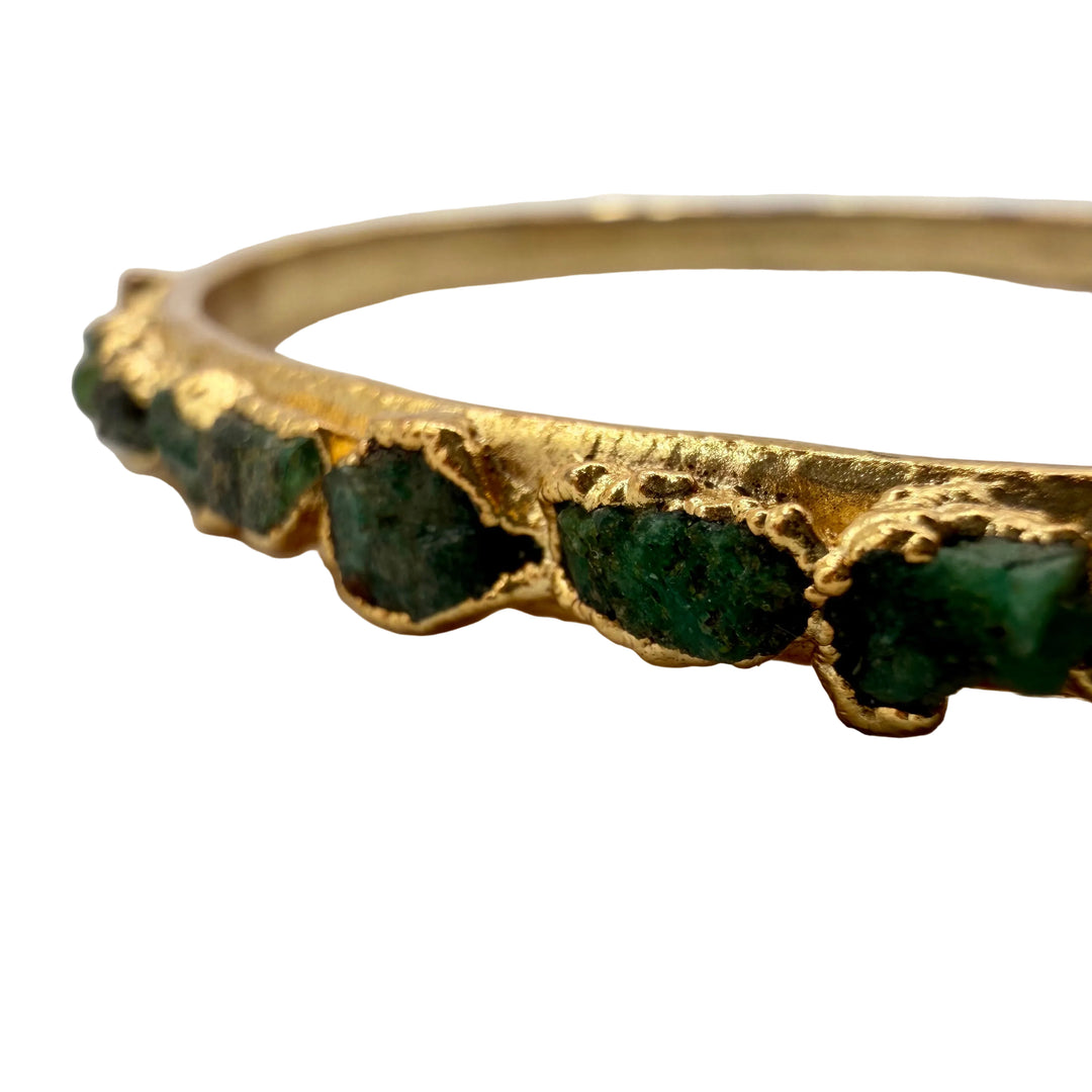 Emerald hoop Bracelet