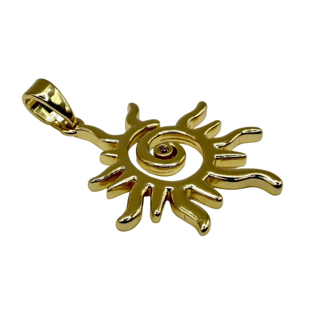Golden sun charm