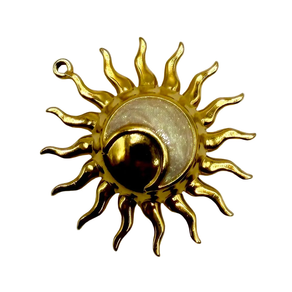 Moon and Sun charm