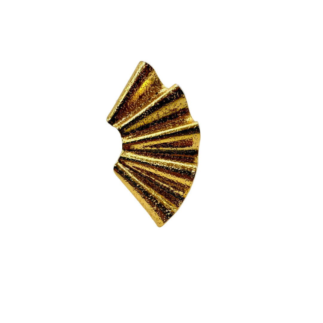 Golden fan  ring