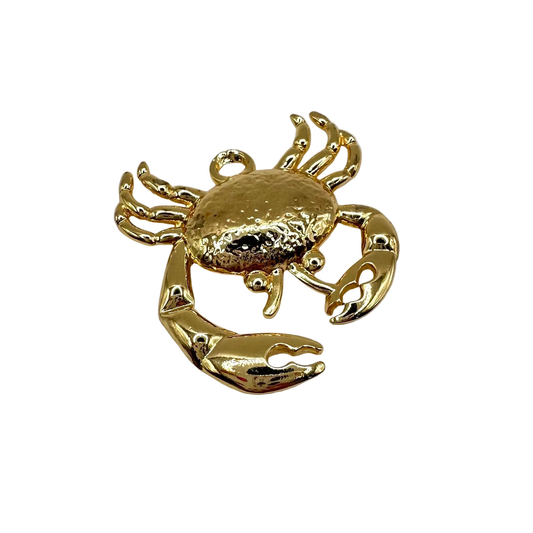 Golden crab  charm