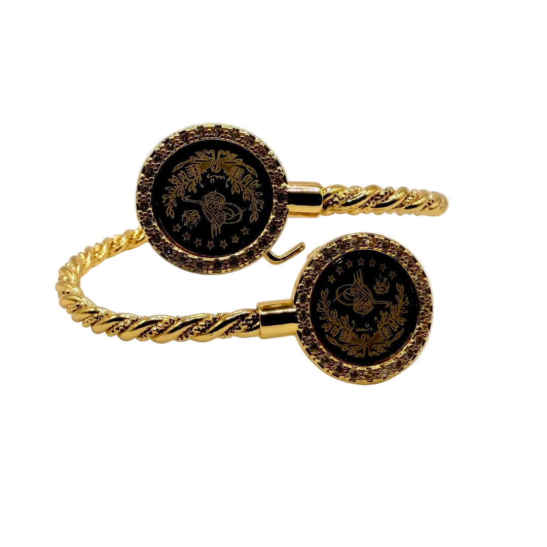 Golden twist bracelet