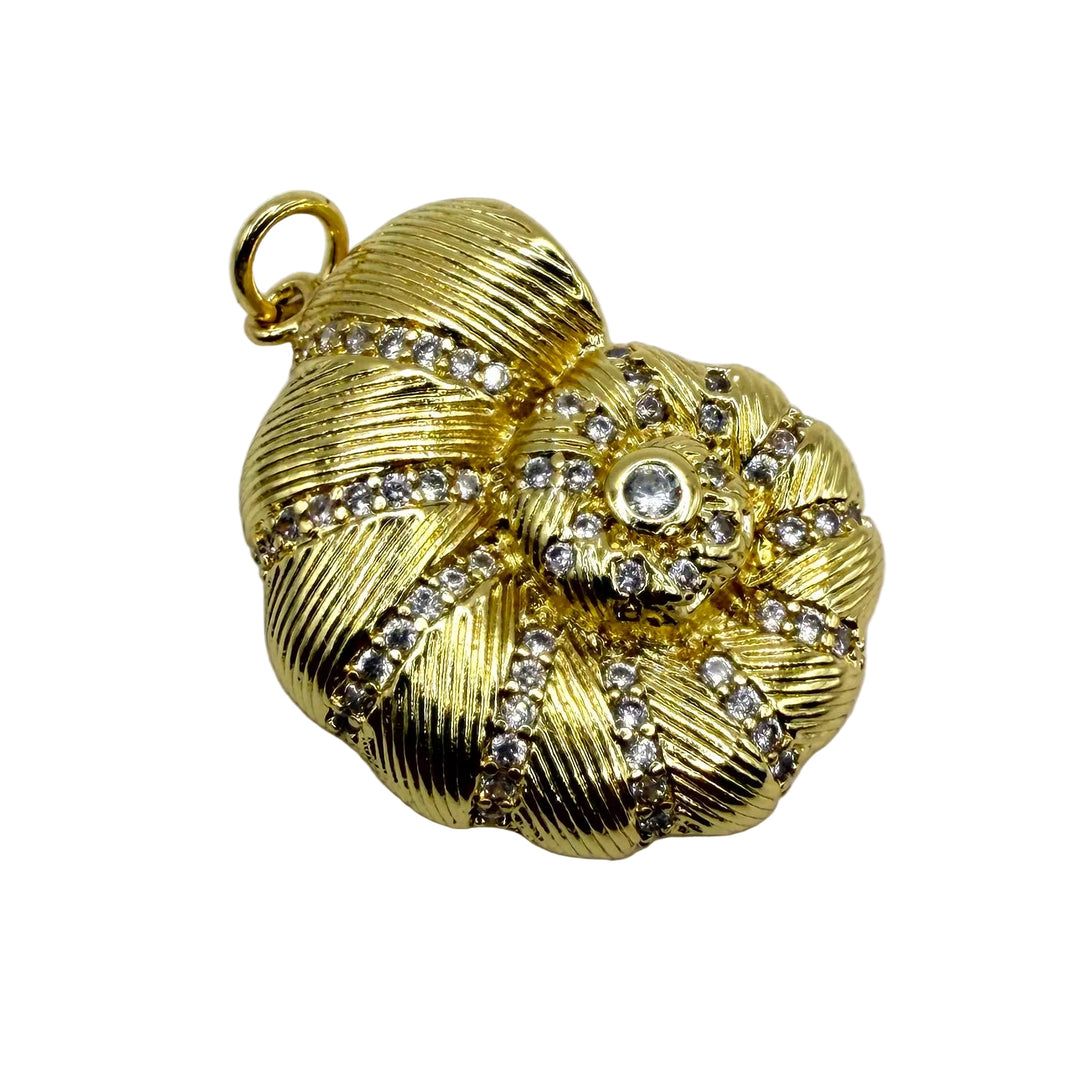 Golden conch charm