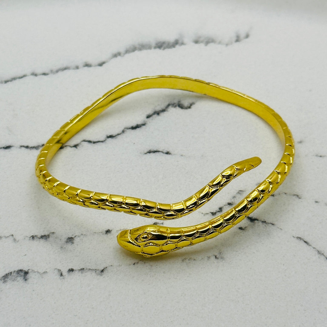 Gold Snake Cuff