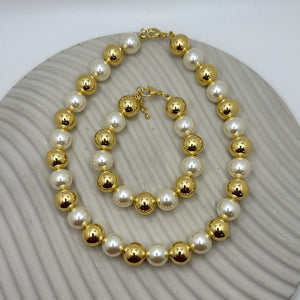 Gold Bubbles & Pearls Set